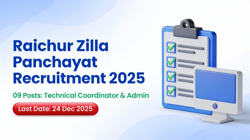 Raichur Zilla Panchayat Recruitment 2025